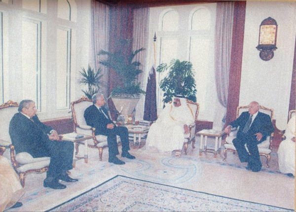 Meeting with Sheikh Hamad Bin Khalifa Former Emir of Qatar