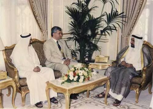 Meeting with Sultan bin Muhammad Al-Qasimi