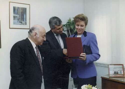 H.R.H Queen Noor during her visit to the Arab Academy for Management, Banking, and Financial Sciences
